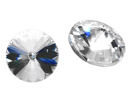 bonny™ / kryształy szklane / rivoli / 12mm / Crystal / 10szt