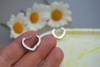 Kolczyki serce / stal chirurgiczna / 16mm / srebrny / 2szt