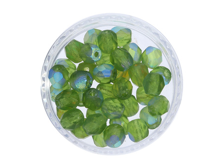 Firepolish™ / 4mm / Matte / Dark Olivine / 40szt