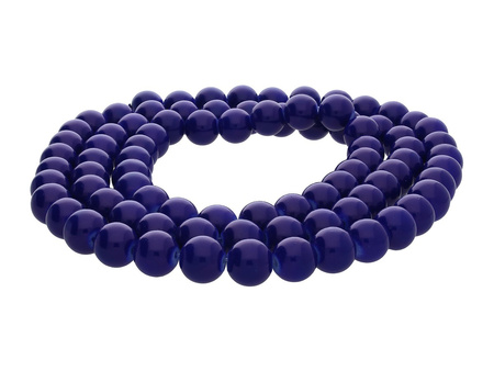 Koraliki powlekane / kula / 6mm / ciemny atramentowy / 150szt