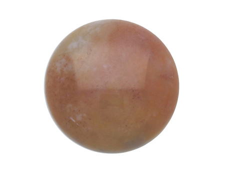 Agat Indyjski / kaboszon / okrągły / 12x12x5mm / 1szt