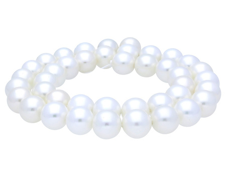 Muszla / kula / 10mm / jasny perłowy / 40szt