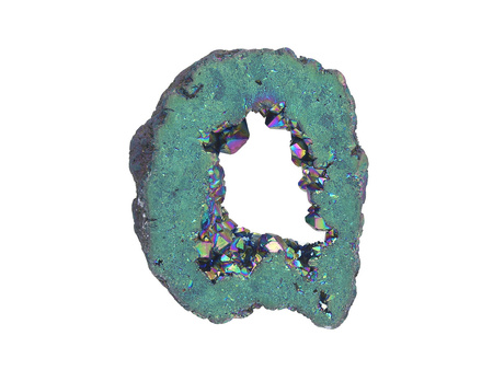 Agat druzy / plaster nieregularny / 49x42x9mm / multikolor / 1szt