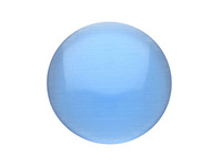 Kocie oko / kaboszon / okrągły / 16x16x3mm / niebieski / 4szt