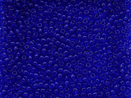 TOHO™ / Round 15/0 / Transparent / Cobalt / 10g / ~1400szt