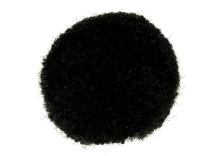 Koraliki futrzaki, czarne / pompon / kula / 25mm / 1szt