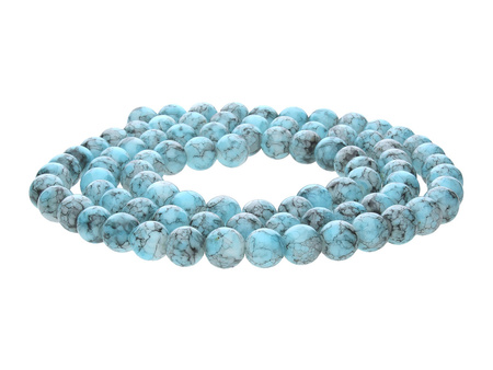 Candy™ / kula / 4mm / błękitno-szary / 200szt