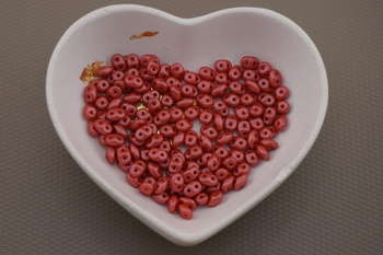 SuperDuo™ / 2.5x5mm / Powdery - Clay / 10g