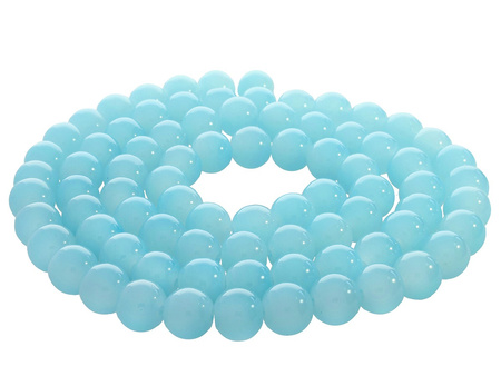 MIST™ / koraliki szklane / kula / 10mm / błękitny / 82szt