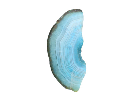 Agat / zawieszka / plaster nieregularny / 69x31x8mm / niebieski / 1szt