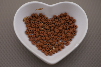 SuperDuo™ / 2.5x5mm / Matte - Opaque Chocolate / 10g