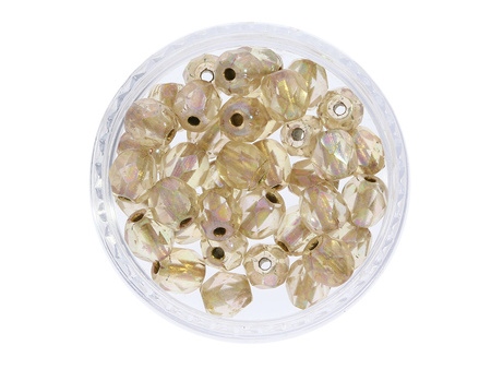 Firepolish™ / 3mm / Copper Lined AB / Crystal / 40szt