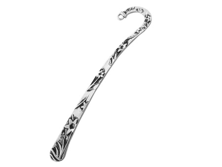 Zakładka do książki / oksydowany srebrny / na zawieszkę / 12cm