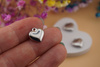 Serce / zawieszka ze stali chirurgicznej / 12.5x12mm / srebrny / 1szt