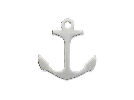 Kotwica / zawieszka / stal chirurgiczna / 11x10mm / srebrny / 4szt