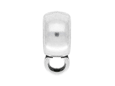 Oliwka / krawatka / 4x9x6mm / srebrny / otwór 4mm / uchwyt 1.5mm / 10szt