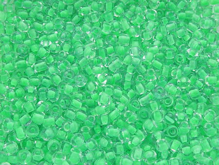 Koraliki szklane drobne, Inside Chrysolite / 2,6mm / otwór round / 20g