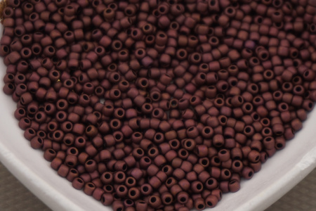 TOHO™ / Round / 11/0 / Frosted Dk Bronze / 10g / ~1100szt