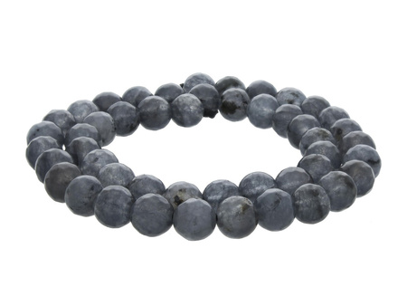 Agat / kula fasetowana / 8mm / antracytowy / 45szt