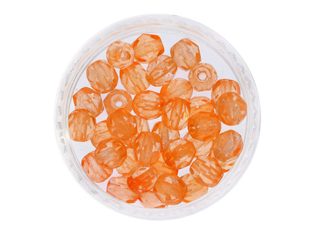 Firepolish™ / 4mm / Coated / Orange / 40szt