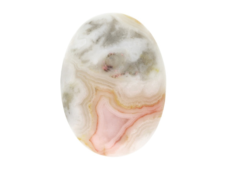 Agat Koronkowy / kaboszon / owal / 18x25x6.5mm / 1szt
