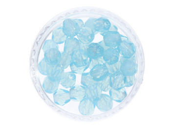 Firepolish™ / 3mm / Milky / Lt. Aquamarine / 40szt