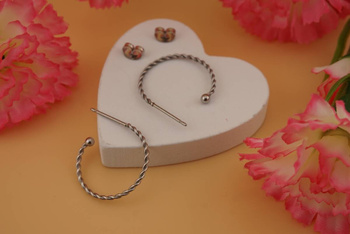 Sztyfty koła skręcane / stal chirurgiczna / 20mm / srebrny / 2szt