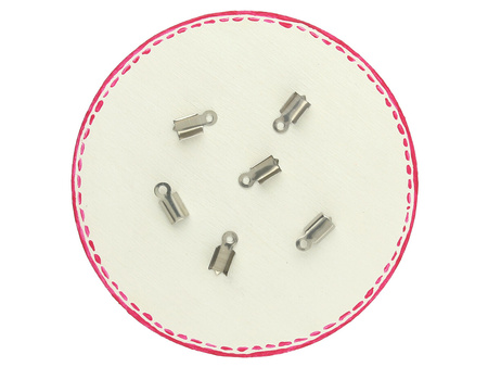 Końcówki zaciskowe skrzydełka / stal nierdzewna / 2.5x8x10mm / srebrny / 6szt