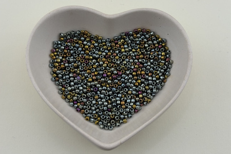 TOHO™ / Round / 11/0 / Galvanized Blue Gold / 10g