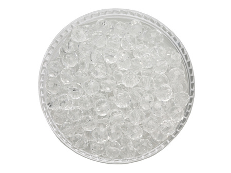 CrystaLove™ / kryształki szklane / rondelle / 5x6mm / przezroczysty / 84szt
