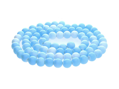 Koraliki powlekane z wadą / kula / 10mm / błękit królewski / 85szt