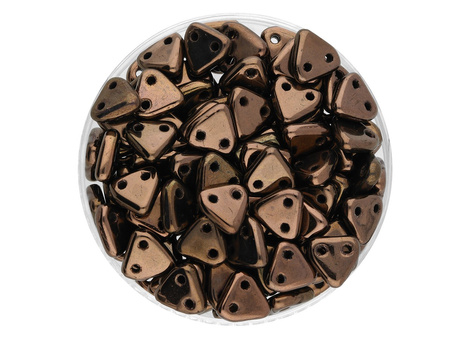 CZECHMATES™ / koraliki szklane / Triangle / 6mm / Metallic / Dark Bronze / 5g