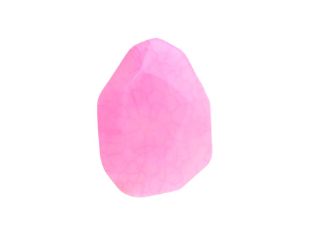 Agat / kropla nieregularna / fasetowana / 27x20x9mm / różowy / 1szt