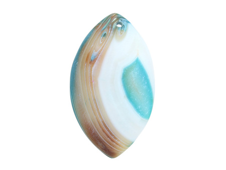 Agat / zawieszka / markiza / 56x32x6mm / błękitny / 1szt