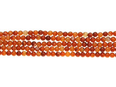Agat smoczy / kula / 6mm / pomarańczowy / 60szt / 1 sznur