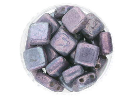 CZECHMATES™ / Tile Bead / 6mm / Luster Metallic / Amethyst / 30szt