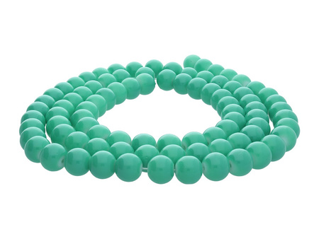 Koraliki powlekane / kula / 6mm / miętowo-zielony / 150szt