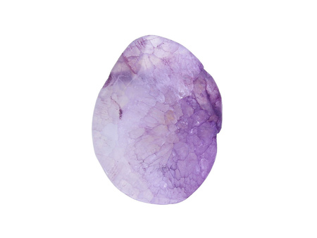 Agat / kropla nieregularna / fasetowana / 31x24x9mm / fioletowy / 1szt