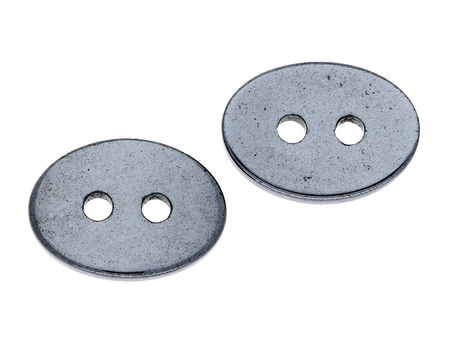 Hematyt / guzik / zawieszka / 14x10x2mm / Classic Black / 4szt