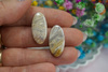 Fossil palmowy / kaboszony para / klasa AAA / 26x13x4mm / 2szt
