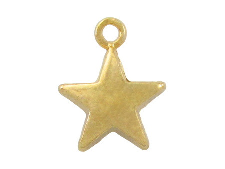 Gwiazdka / zawieszka charms / 8.5x7mm / KC Gold / 8szt
