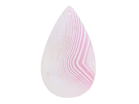 Agat / zawieszka / kropla / 60x35x7mm / jasny różowy / 1szt