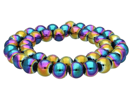 Hematyt / kula / 8mm / Opalescent / 50szt
