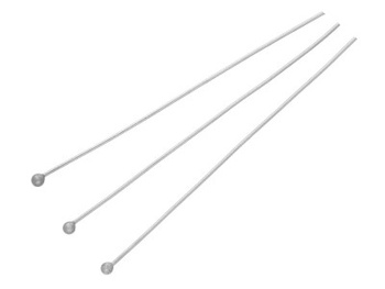 Szpilki kulki / stal nierdzewna / 40mm / srebrny / 2 gatunek / 10szt