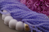 Chalcedon / kula / 6mm / Lawendowy / sznur / 60szt