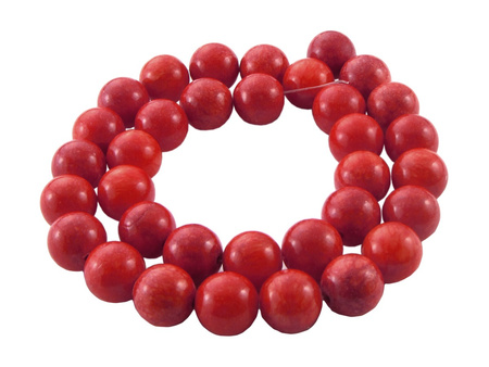 Jadeit 8mm / wiśniowy / otwór 1mm / 50 koralików