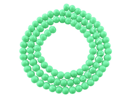 Koraliki DECO™ kula 8mm / miętowy / otwór 1.2mm / 105 koralików