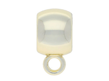 Oliwka / krawatka / 7x13x9.5mm / KC Gold / otwór 6mm / uchwyt 2mm / 4szt