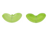 Listki / przekładka / szkło /  7x14mm / jasny zielony / 2szt
