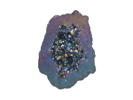Agat druzy / plaster nieregularny / 50x37x8mm / multikolor / 1szt